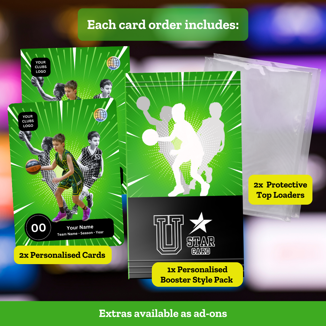 'Starburst' Trading Card - Basketball