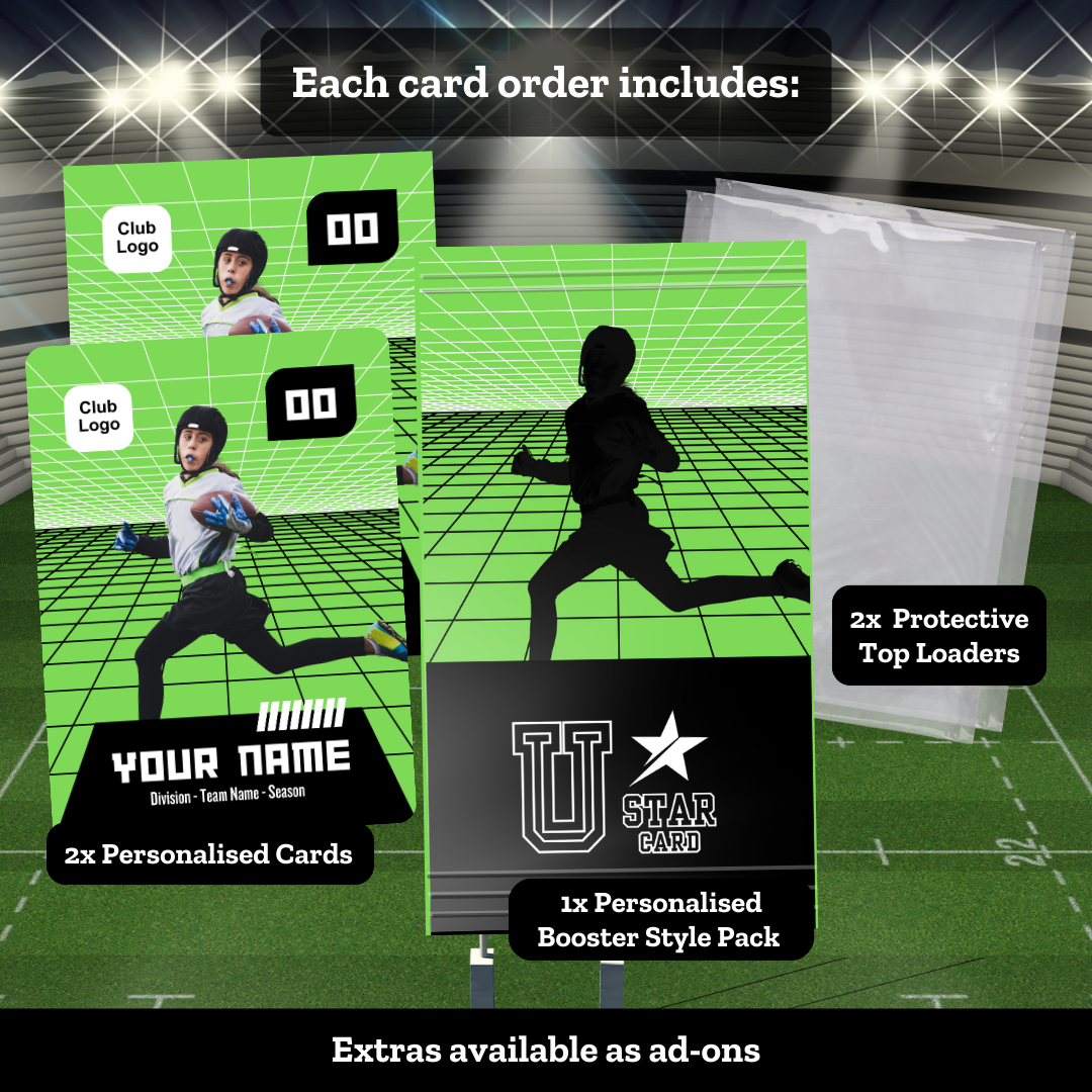 'Grid' Trading Card - Football