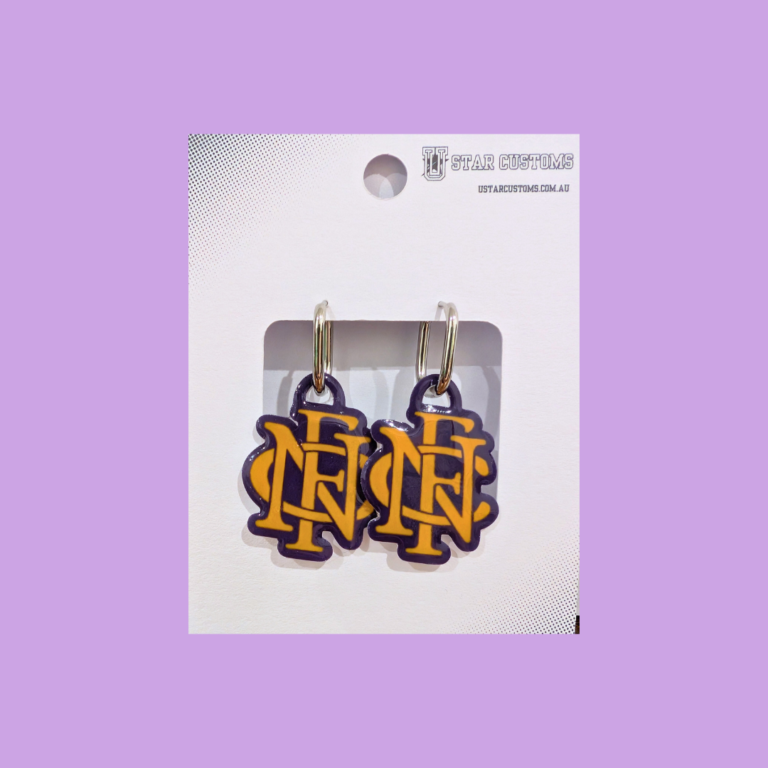 NFC Large Logo Earrings