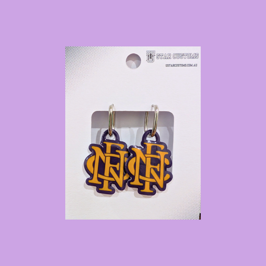 NFC Large Logo Earrings