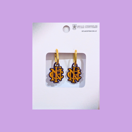 NFC Logo Medium Earrings